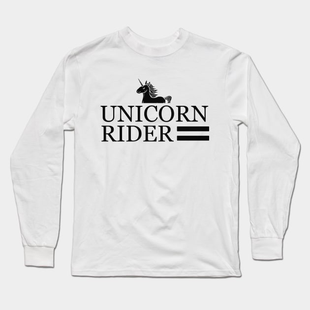 Unicorn Rider Long Sleeve T-Shirt by KC Happy Shop